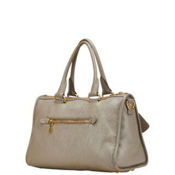 Prada Shoulder Bag gray leather - Picture 2 of 8